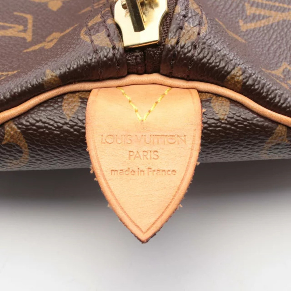 Louis Vuitton Keepall Canvas Boston Brown Bag Monogram Leather - Picture 4 of 8